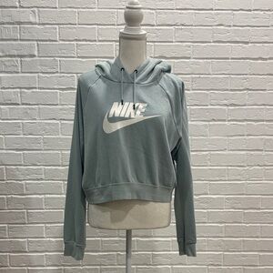 Nike Women's Sea foam Green  Crop Hoodie